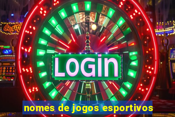 nomes de jogos esportivos